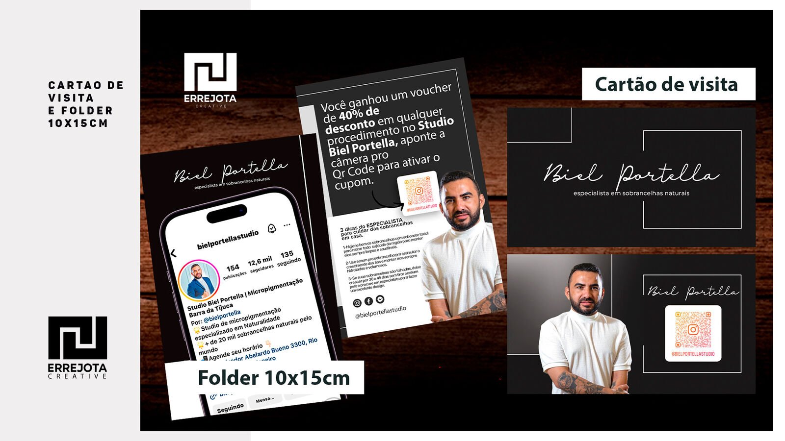 Cartão e folder